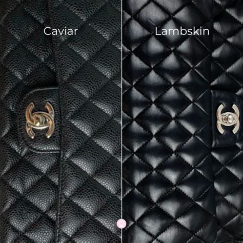 chanel flap bag leather types|Chanel calfskin vs lambskin.